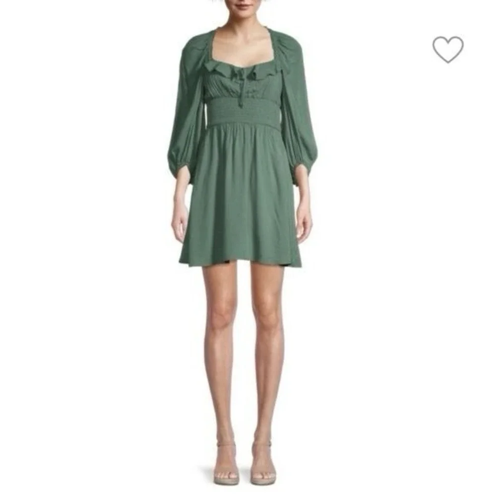 NEW Betsey Johnson Women's Ruffled Dot Jacquard Mini Summer Spring Dress Size S - Picture 2 of 10